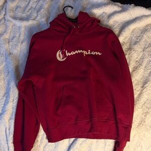 Champion Maroon Pullover Hoodie